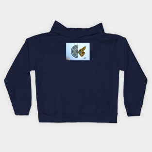 Butterfly Mandala Kids Hoodie